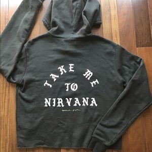 Spiritual Gangster crop hoodie Small